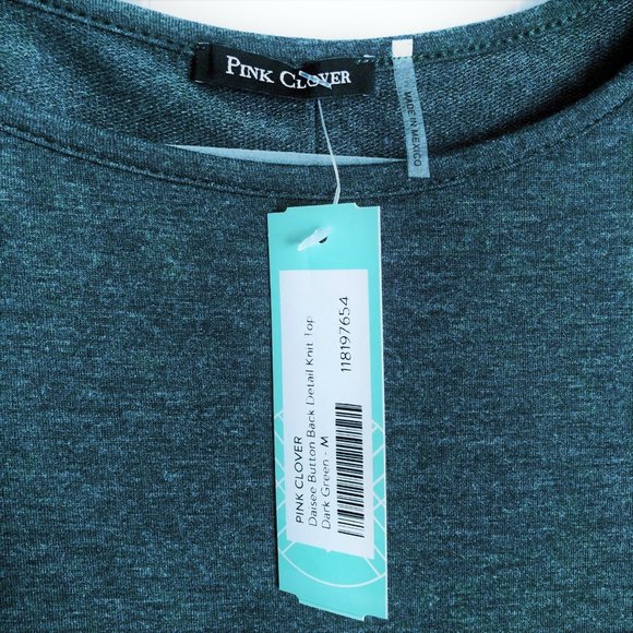 "SOLD" - Daisee Button Back Detail Knit Top - M - Picture 4 of 5